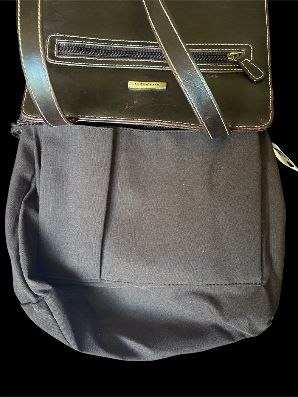 🎉BOGO 1/2 🎉 VTG Liz Claiborne Villager Classic Dark Brown Shoulder Bag - Picture 9 of 10